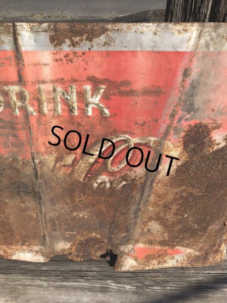 画像5: 40s Advertising Pause...Drink Coca Cola Store Display Tin Sign (R455) (5)