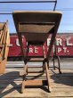 画像7: Vintage American Primitive Wooden Ironing Board Table (B459) (7)