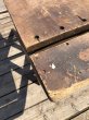 画像5: Vintage American Primitive Wooden Ironing Board Table (B459) (5)