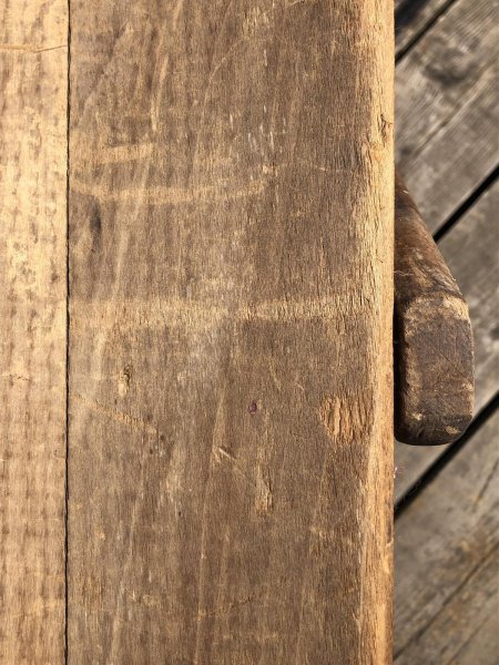 画像17: Vintage American Primitive Wooden Ironing Board Table (B460) (17)