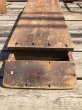 画像19: Vintage American Primitive Wooden Ironing Board Table (B459) (19)