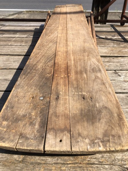 画像23: Vintage American Primitive Wooden Ironing Board Table (B460) (23)