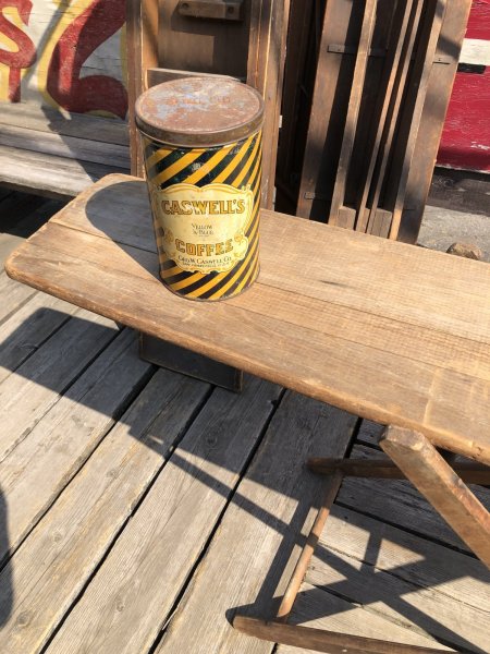 画像2: Vintage American Primitive Wooden Ironing Board Table (B460) (2)