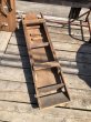 画像18: Vintage American Primitive Wooden Ironing Board Table (B459) (18)
