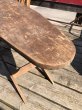 画像10: Vintage American Primitive Wooden Ironing Board Table (B459) (10)
