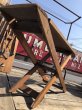 画像8: Vintage American Primitive Wooden Ironing Board Table (B459) (8)