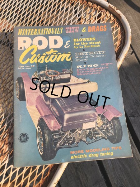 画像1: 60s Vintage Car Magazine ROD & Custom 1964 (B462) (1)