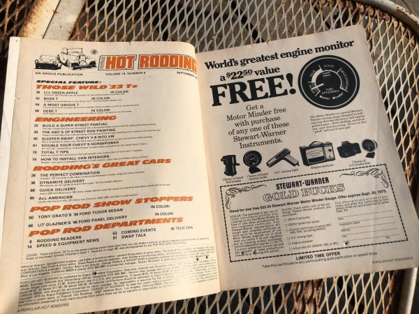 画像2: 70s Vintage Car Magazine Popular Hot Rodding 1975 (B467) (2)