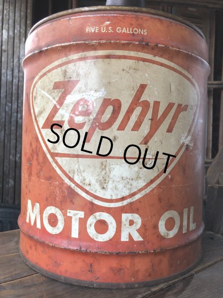 画像13: Vintage Motor Gas Oil 5 Gallon Can Zephyr (R485)  (13)