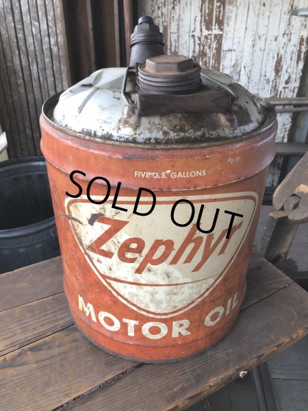画像3: Vintage Motor Gas Oil 5 Gallon Can Zephyr (R485)  (3)