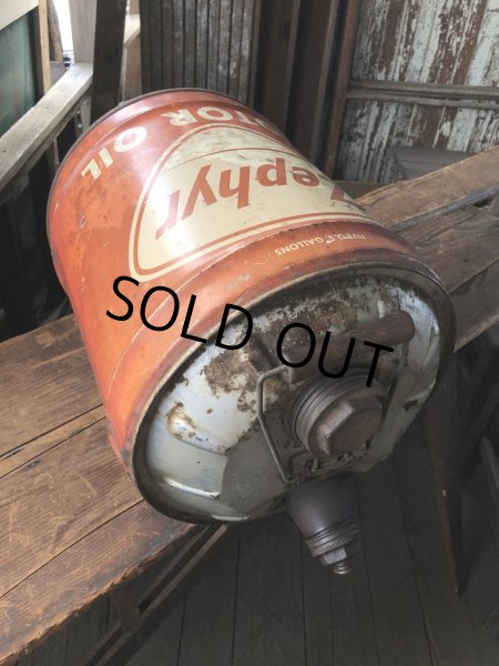 画像6: Vintage Motor Gas Oil 5 Gallon Can Zephyr (R485)  (6)