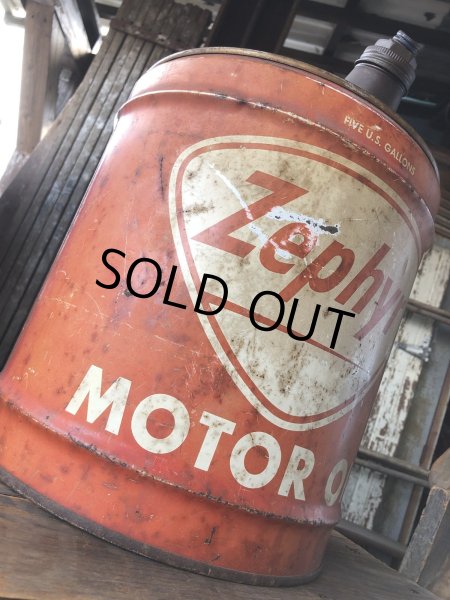 画像12: Vintage Motor Gas Oil 5 Gallon Can Zephyr (R485)  (12)