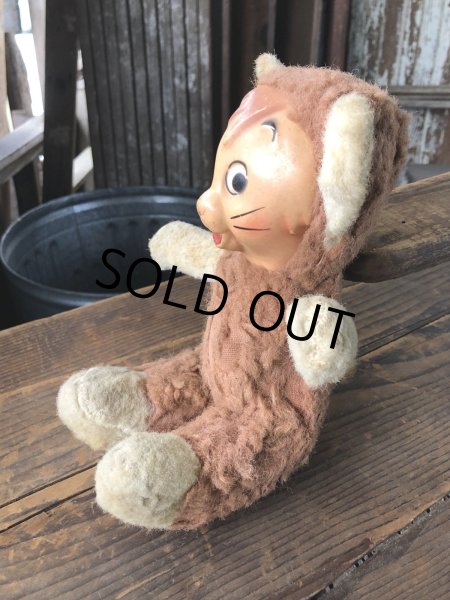 画像2: Vintage  Celluloid Face Doll Kitty Cat 27cm (R495) (2)