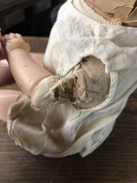 画像5: Vintage Composition Face Doll Baby 40cm (R494) (5)