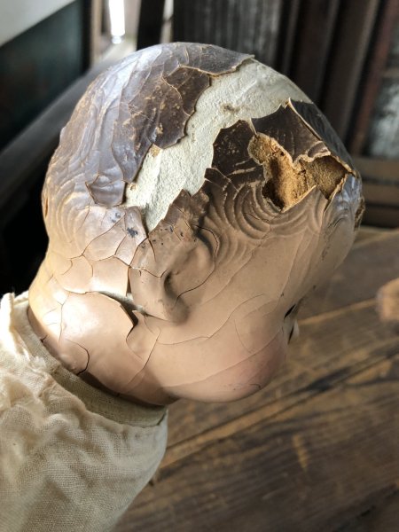 画像10: Vintage Composition Face Doll Baby 40cm (R494) (10)