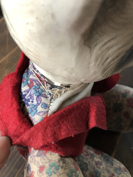 画像7: Vintage Composition Face Doll Panda Bear 35cm (R493) (7)