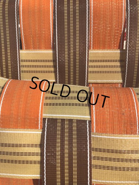 画像29: 60 Vintage Folding Long Lawn Chair (R495) (29)