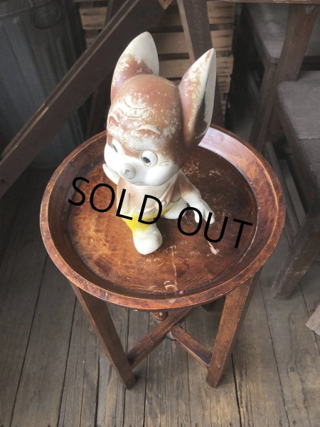 画像19: Antique Wooden Plant Stand (R496) (19)
