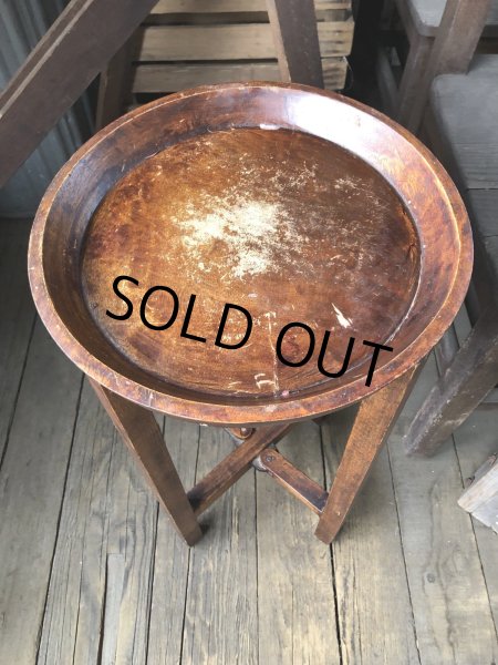 画像6: Antique Wooden Plant Stand (R496) (6)