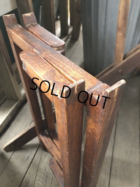 画像15: Antique Wooden Plant Stand (R496) (15)