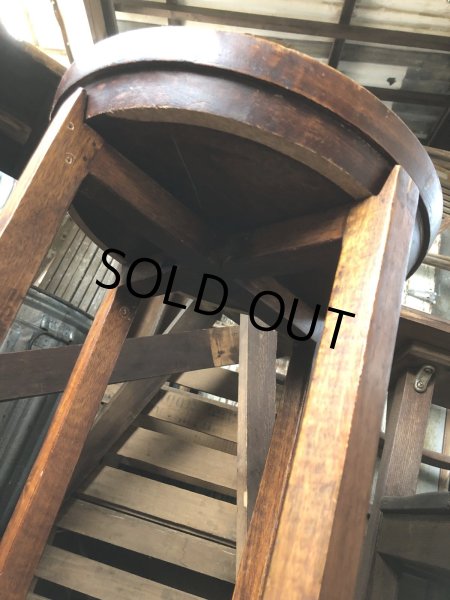 画像3: Antique Wooden Plant Stand (R496) (3)