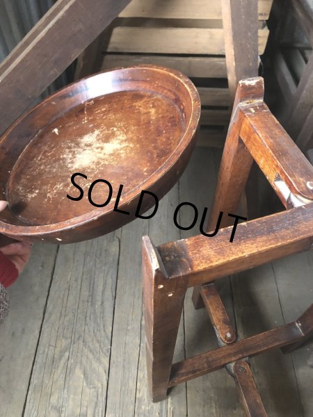 画像8: Antique Wooden Plant Stand (R496) (8)