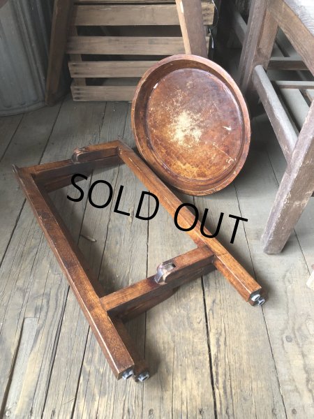 画像11: Antique Wooden Plant Stand (R496) (11)