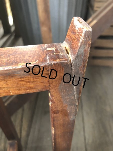 画像16: Antique Wooden Plant Stand (R496) (16)