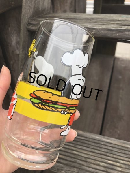 画像8: 70s Vintage Glass Anchor Hocking Snoopy Sandwich & Pasta  (R497) (8)