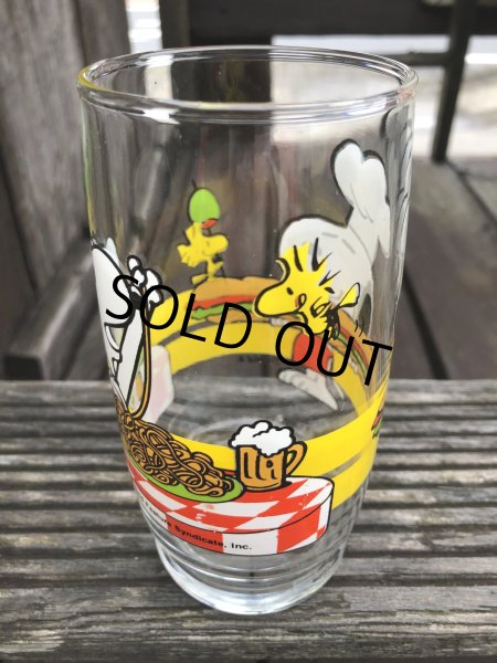 画像6: 70s Vintage Glass Anchor Hocking Snoopy Sandwich & Pasta  (R497) (6)