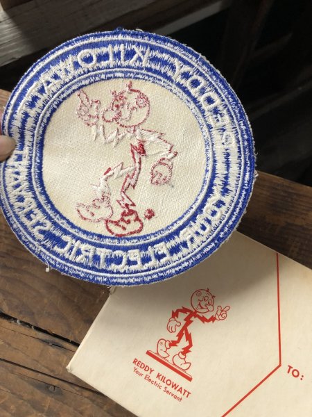 画像4: 〜50s 60s era Vintage REDDY KILOWATT Original Advertising Wappen (R505) (4)