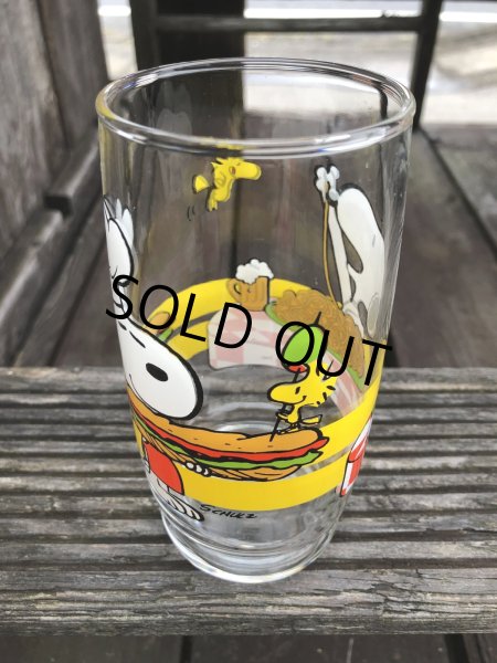 画像2: 70s Vintage Glass Anchor Hocking Snoopy Sandwich & Pasta  (R497) (2)