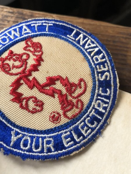 画像3: 50s 60s era Vintage REDDY KILOWATT Original Advertising Wappen (R504) (3)