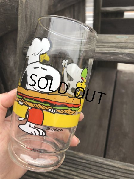 画像9: 70s Vintage Glass Anchor Hocking Snoopy Sandwich & Pasta  (R497) (9)