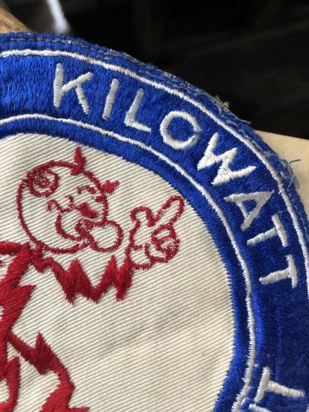 画像2: 〜50s 60s era Vintage REDDY KILOWATT Original Advertising Wappen (R506) (2)