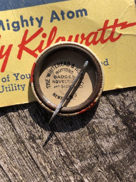 画像2: Vintage REDDY KILOWATT Original Advertising Pinback Button Badge (R516) (2)