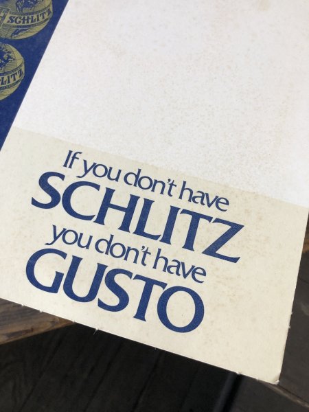 画像5: 70s Vintage Cardboard Sign  Schlitz Beer (R536) (5)