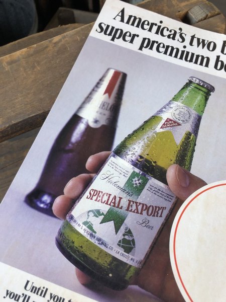 画像3: 〜80s Vintage Cardboard Sign Heilman's Special Export Beer (R530) (3)