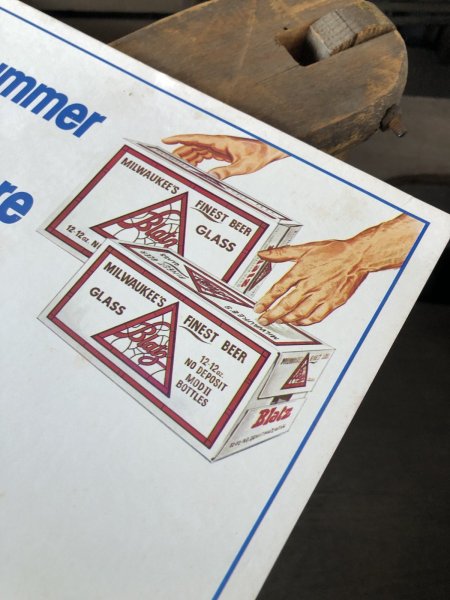 画像2: 70s Vintage Cardboard Sign Blatz Beer (R529) (2)
