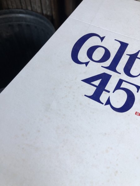 画像2: 70s Vintage Cardboard Sign Colt 45 Beer (R533) (2)