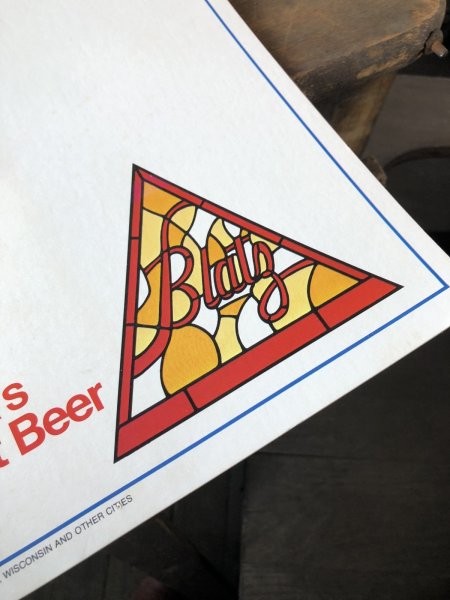 画像3: 70s Vintage Cardboard Sign Blatz Beer (R529) (3)