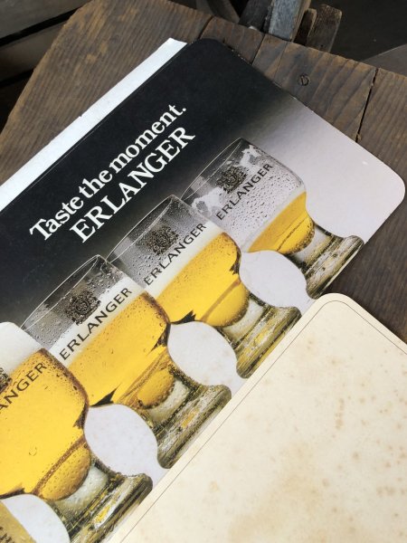 画像4: 80s Vintage Cardboard Sign BRLANGER Beer (R541) (4)