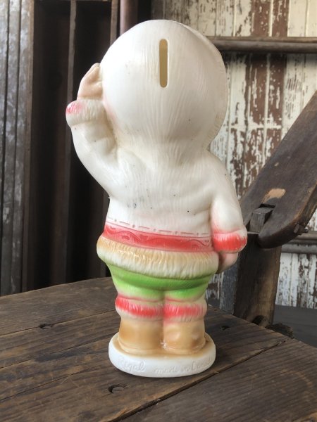 画像3: 60s Vintage Kimmie Eskimo Plastic Coin Bank (R545) (3)