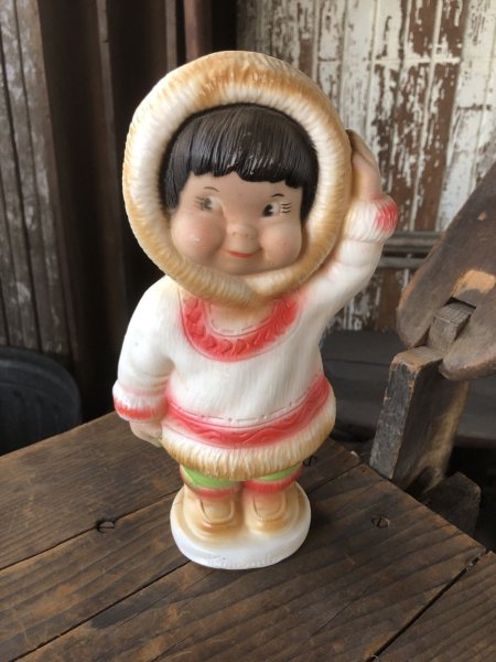 画像6: 60s Vintage Kimmie Eskimo Plastic Coin Bank (R545) (6)