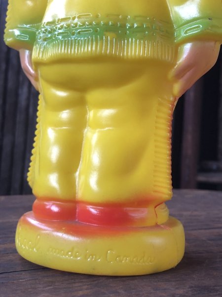 画像14: 60s Vintage Kimmie Native Plastic Coin Bank (R544) (14)