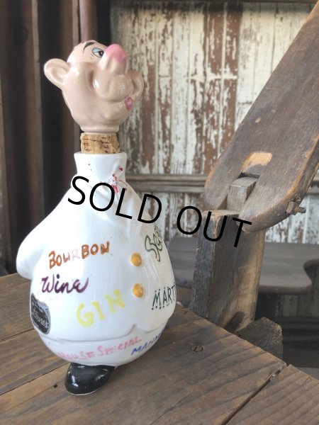 画像9: Vintage Bartender Ceramic Decanter Bottle Made in Japan (R549) (9)