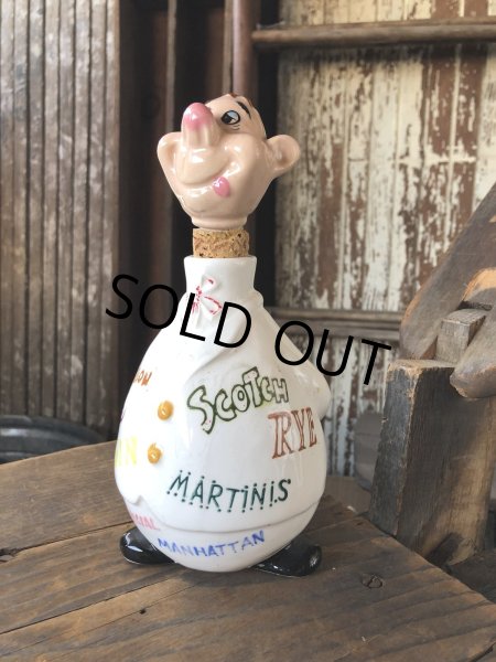 画像22: Vintage Bartender Ceramic Decanter Bottle Made in Japan (R549) (22)