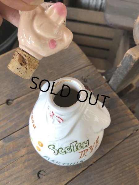 画像5: Vintage Bartender Ceramic Decanter Bottle Made in Japan (R549) (5)