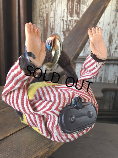 画像9:  Vintage Musical Jolly Chimp Cymbal Monkey Japan (R557) (9)