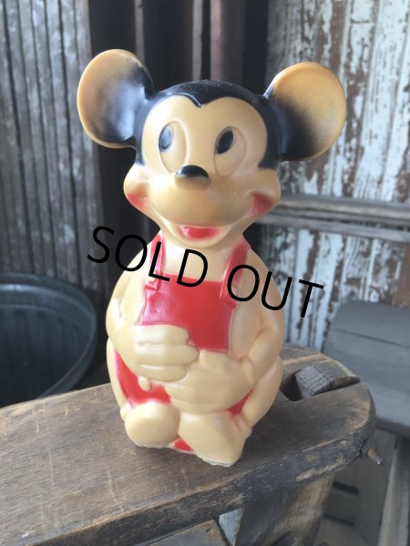 画像1: 60s Vintage Walt Disney Walter J Jamieson Inc Mickey Mouse Rubber Doll (R558) (1)